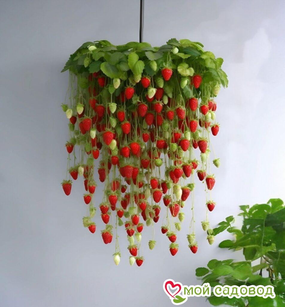 Клубника ампельная Ягодный Водопад